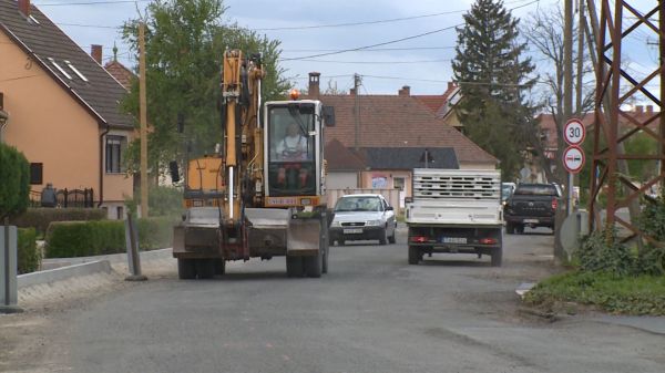 Jól halad a Rákóczi utca felújítása Beleden