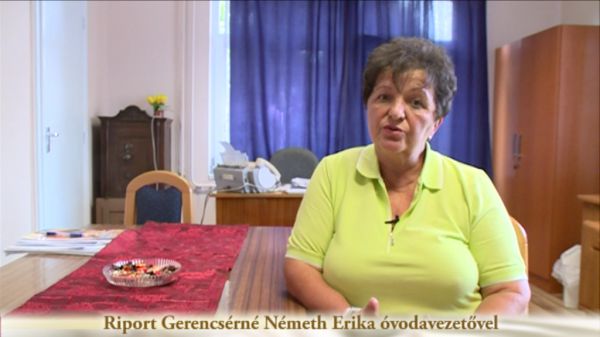  Riport Gerencsérné Németh Erika óvodavezetővel